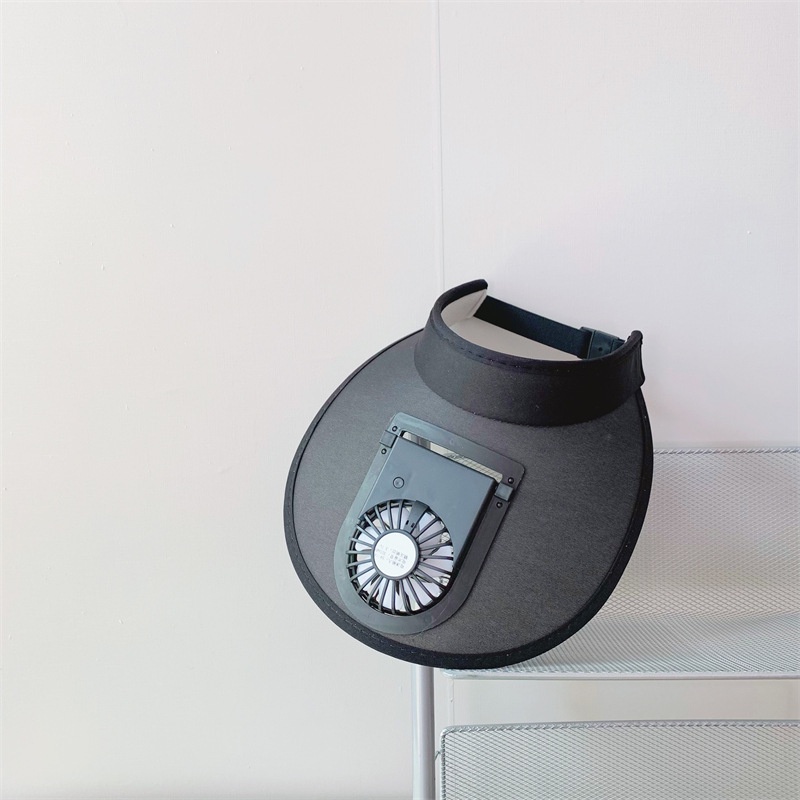 Mũ Rộng Vành Chống Nắng Họa Tiết Hoạt Hình Đáng Yêu Có Quạt Sạc USB Tiện Lợi Dễ Sử Dụng Cho