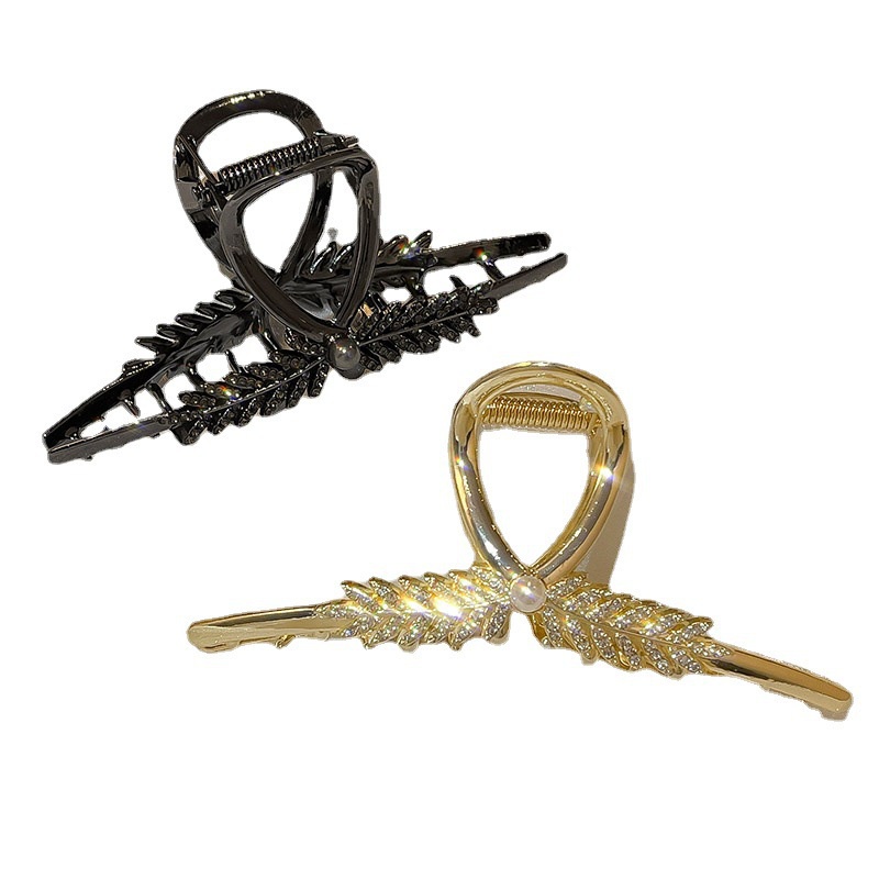 Kẹp Tóc Càng Cua Lớn Màu Vàng Thời Trang Cho Nữ