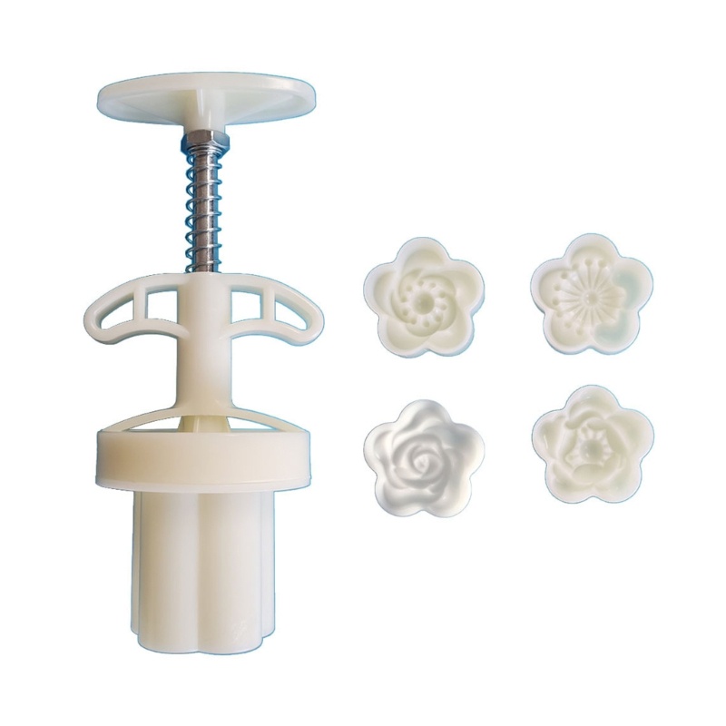 Khuôn Làm Bánh Trung Thu Bằng Nhựa Hình Hoa Mận DIY