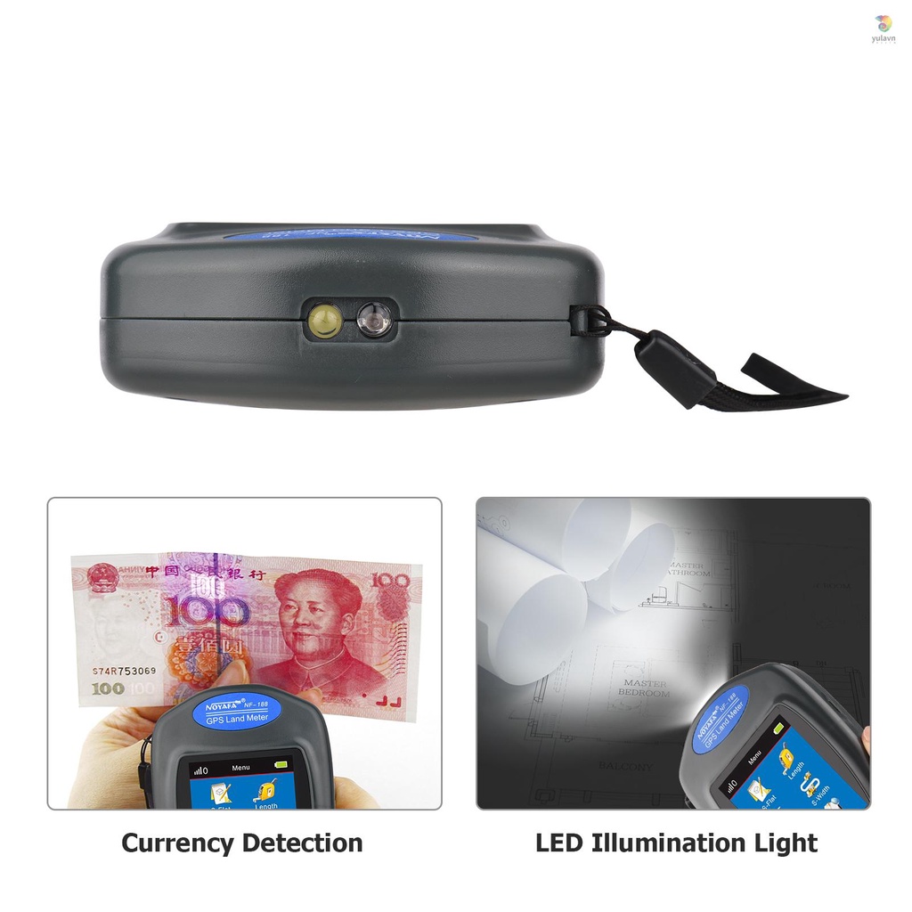 Dụng Cụ Đo Độ Dài Của Nông Trại NOYAFA NF-188 GPS Có Màn Hình LCD Kỹ Thuật Số Tự Động