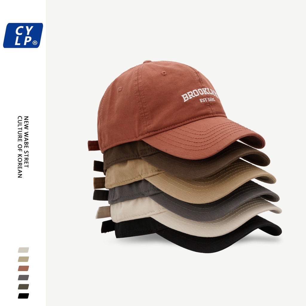 Mũ Lưỡi Trai Mềm Thêu Chữ BROOKLYN Cá Tính