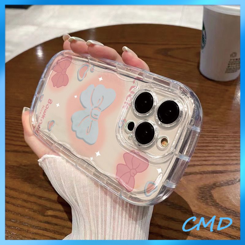 Ốp lưng iphone Điện Thoại Ins thiếu nữ nơ bướm màu hồng, đệm khí, xà phòng, vỏ mềm trong suốt Cho Iphone 6 / 6S / 6splus / se / 7 / 7plus / 8 / 8plus / X / xs / xsmax / 11 / 12 / 13 / 14 / Plus / Pro / Pro Max-405