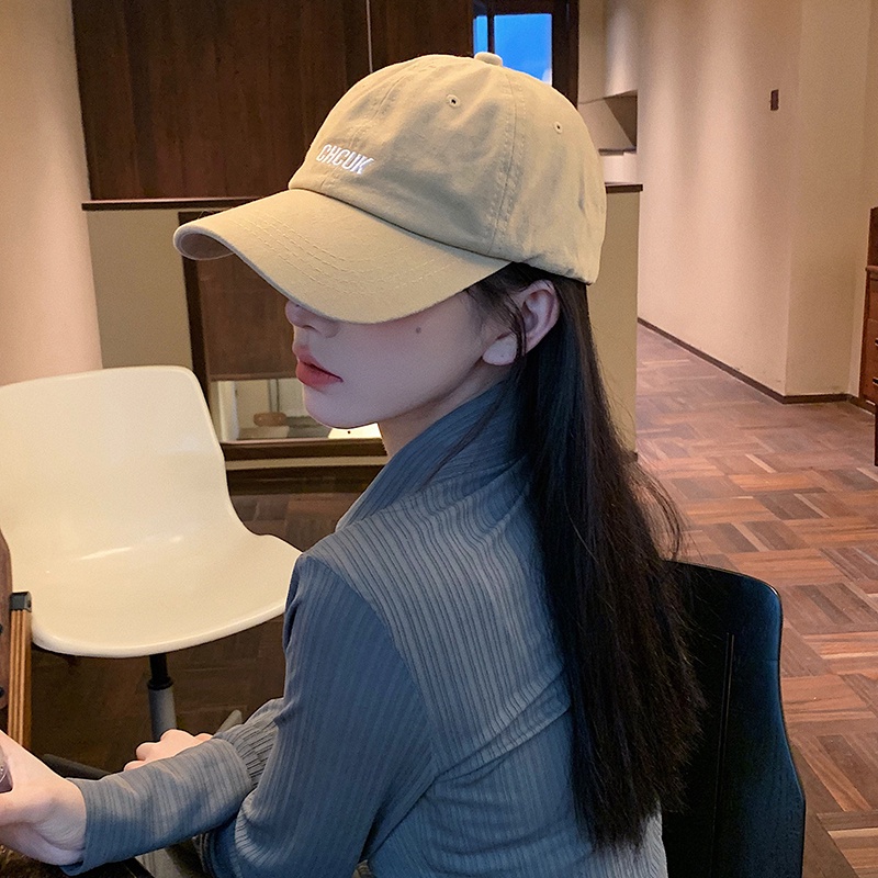 Mũ Lưỡi Trai Thêu Chữ Phong Cách Hàn Quốc Cá Tính Cho Nữ