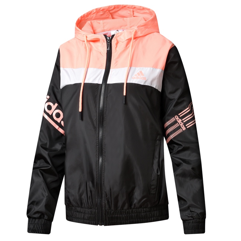 Áo Khoác Gió Adidas Màu Trơn Phối Lưới Có Khóa Kéo Thời Trang Cho Cặp Đôi