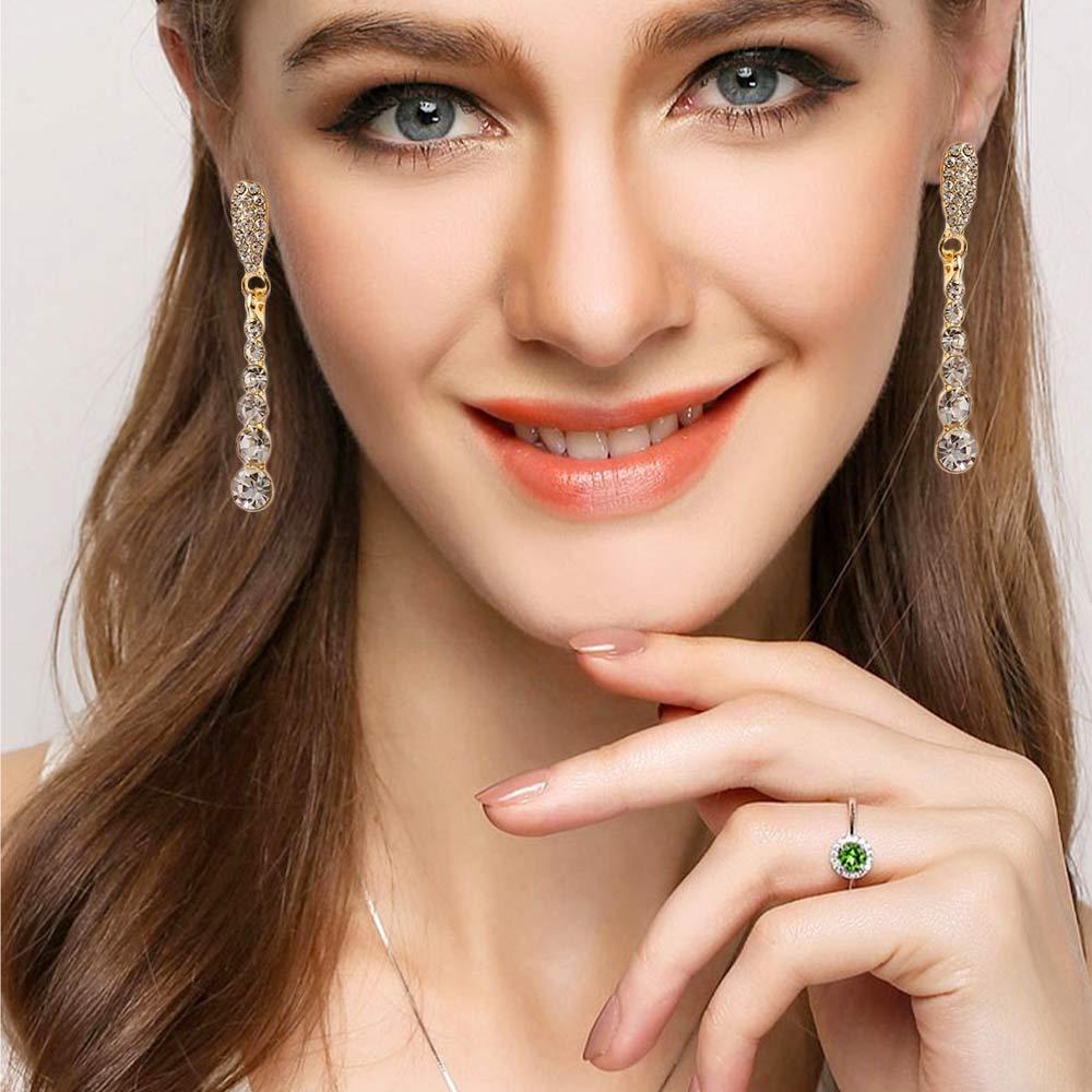 Bông Tai Dáng Dài Phối Tua Rua Thiết Kế Tinh Tế Thời Trang Sang Trọng Cho Nữ