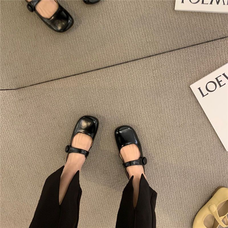 Giày Búp Bê Mary Jane Đế Bệt Thời Trang Mùa Xuân Dành Cho Nữ