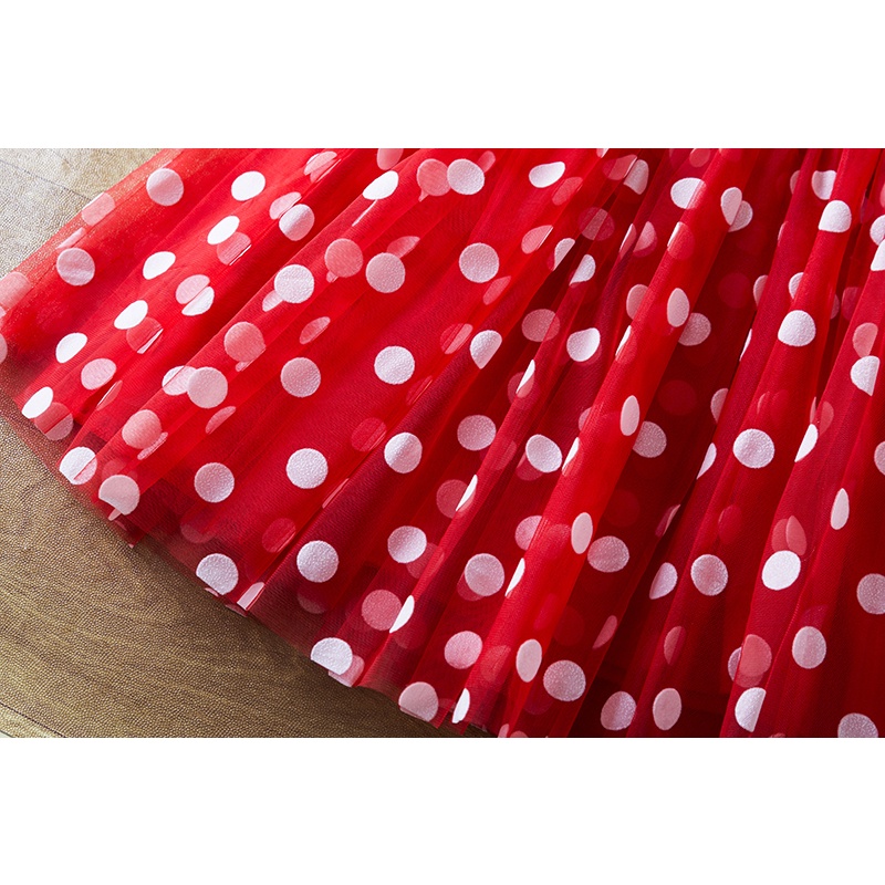 Đầm Hóa Trang Chuột Minnie Dễ Thương Cho Bé Gái