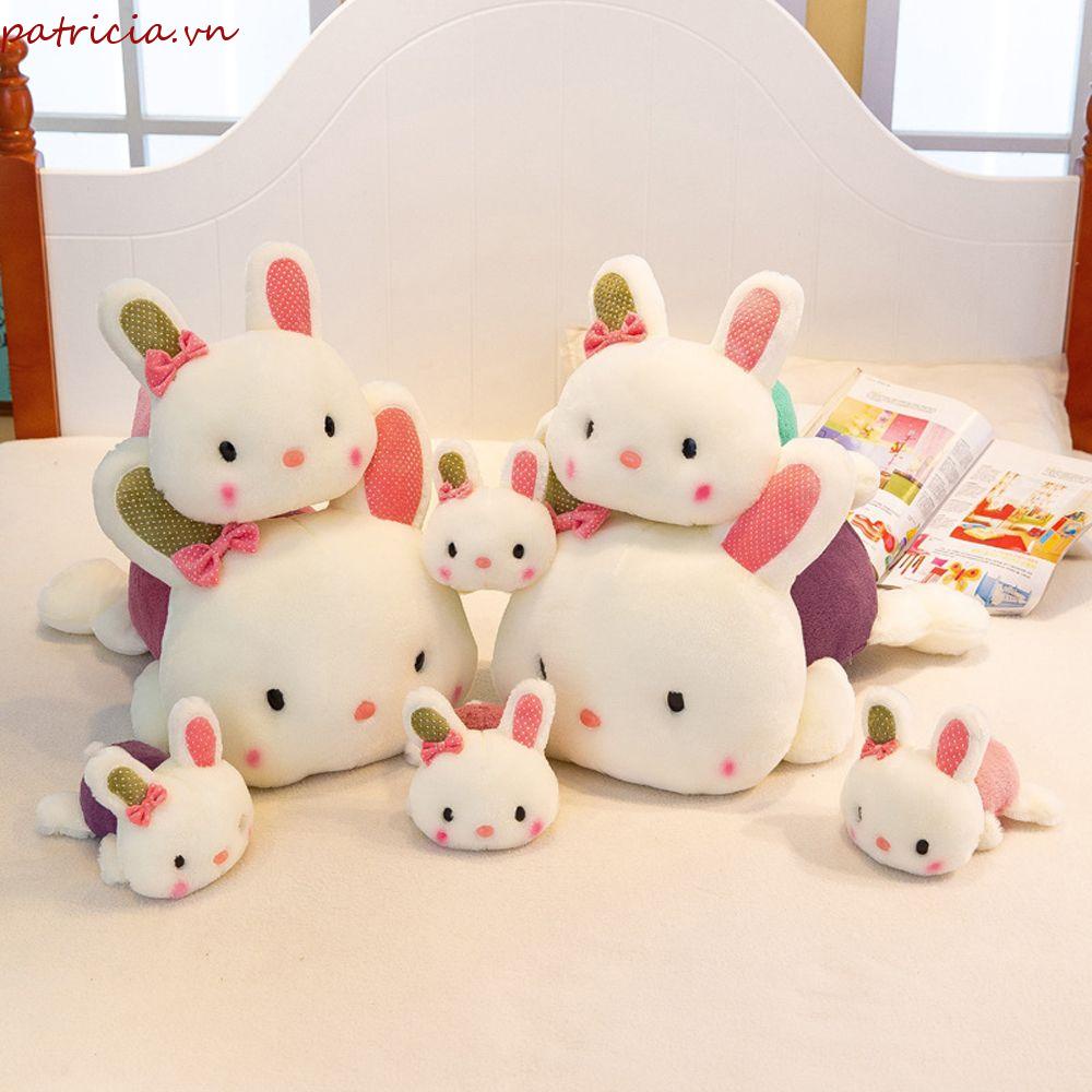 Đồ chơi nhồi bông Hình Thỏ Nằm Ngủ Dễ Thương 20 / 30 / 40CM