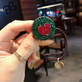 Dây Cột Tóc Đính Đá Tròn Co Giãn Thời Trang Cho Nữ
