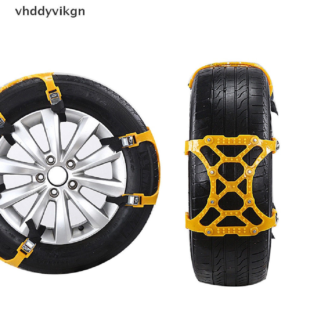 Dây Xích Gắn Bánh Xe Hơi Dày Dặn Chống Trượt Khi Đi Trên Tuyết Vào Mùa Đông
