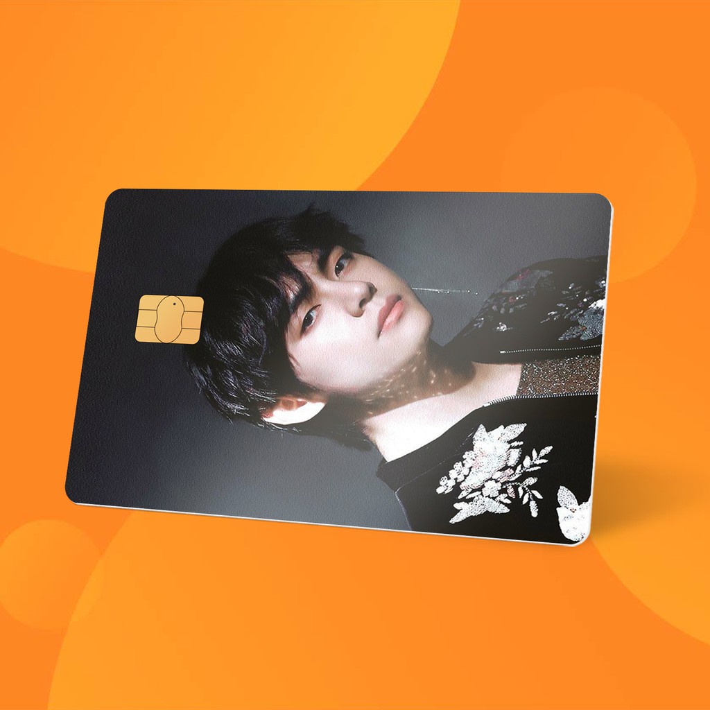 Miếng Dán Thẻ Card Taehyung BTS Edisi-3 | SKIN ATM, Thẻ Chung Cư Trang Trí - Chất Liệu Decal Vinyl Chống Nước