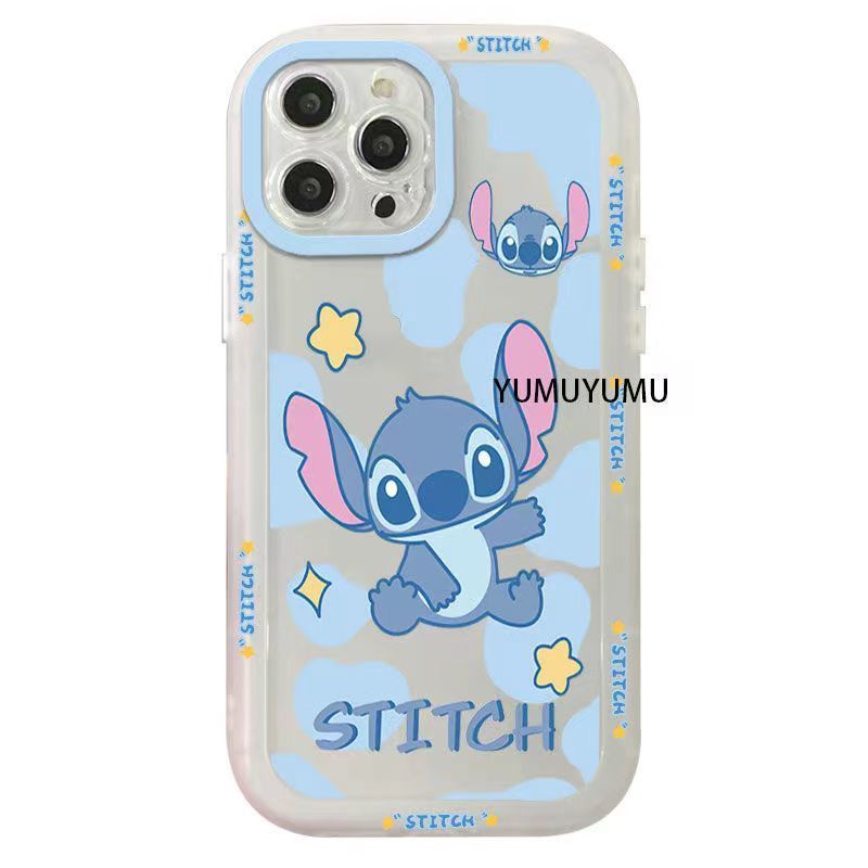 ✅Ốp Điện Thoại Dẻo Trong Suốt Họa Tiết Hoạt Hình Stitch Dễ Thương Cho iPhone 14 / 13pro 12promax iPhone7plus xrins JQ7O