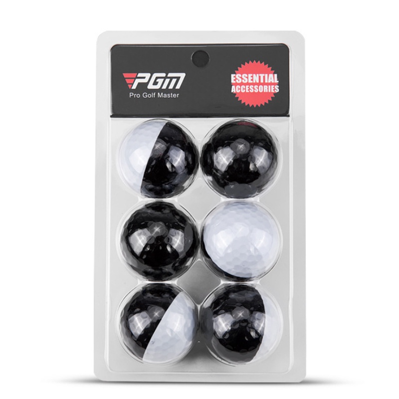 Quả Bóng Golf Ba Lớp Ba Màu Trắng Đen Q026