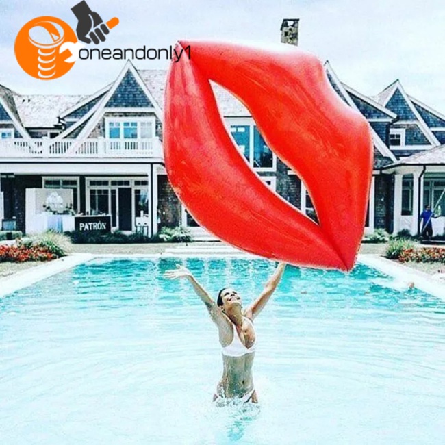 Phao Bơi Bơm Hơi Bằng Pvc Hình Đôi Môi Độc Đáo