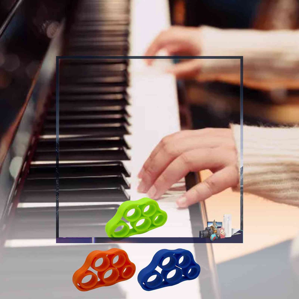 Bộ 3 Vòng Silicone Đeo Ngón Tay Tập Phục Hồi Chức Năng