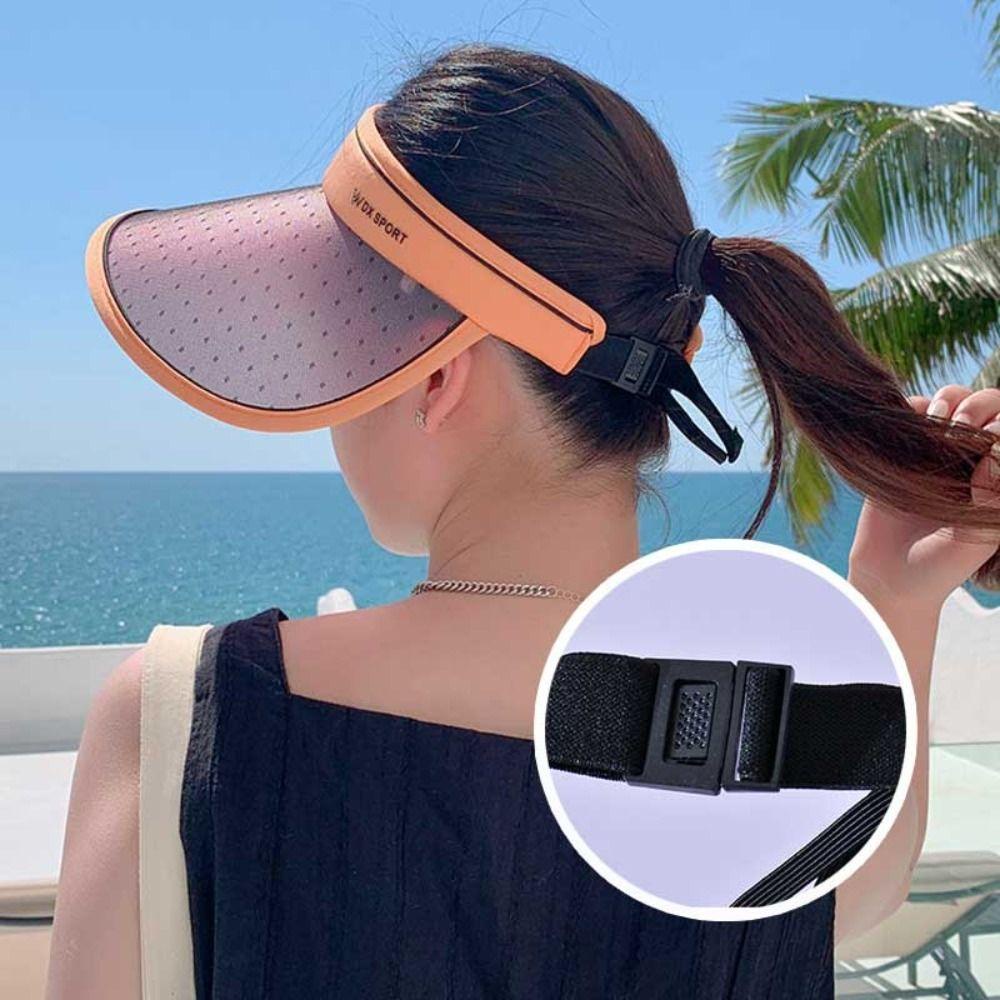 Mũ Rộng Vành Hở Chóp Chống Tia UV Có Thể Gấp Gọn Tiện Dụng Cho Nữ