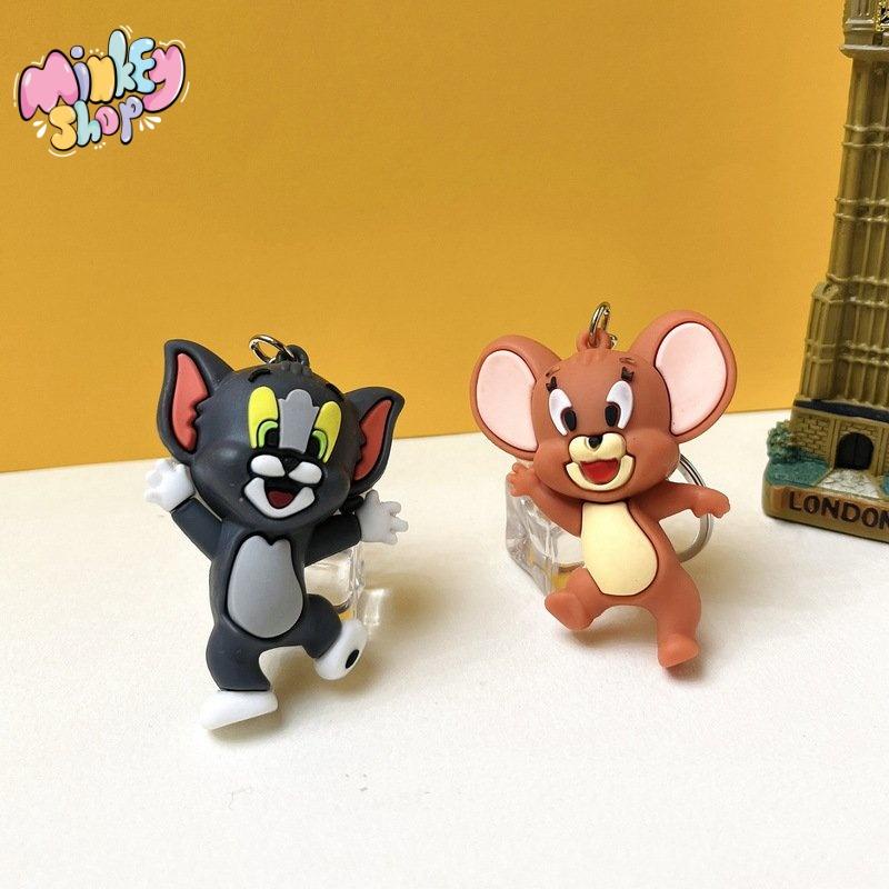 Móc Khoá Mèo Và Chuột Tom và Jerry Dễ Thương Siêu Rẻ Phụ Kiện Túi Xách Balo Oto Cặp Xách Đáng Yêu -Minkey