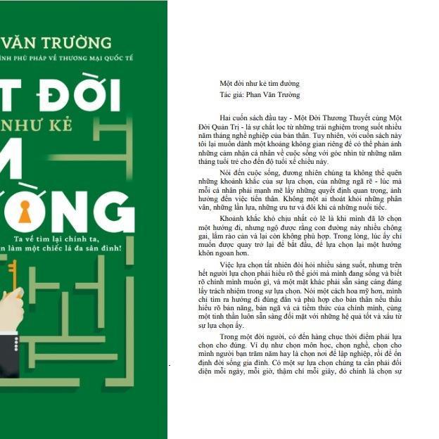 Sách Một đời như kẻ tìm đường - Phan Văn Trường | BigBuy360 - bigbuy360.vn