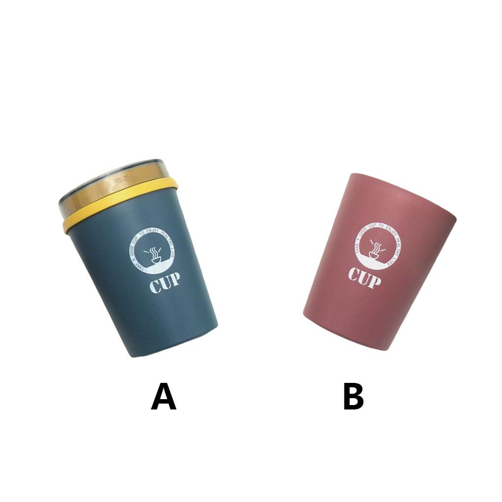 Cốc Uống Cà Phê Trà Sữa Chịu Nhiệt 500ml Có Nắp Đậy Và Muỗng Tiện Dụng Cho Nhà Bếp / Trường Học