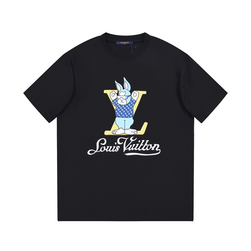 Áo Thun cotton Ngắn Tay In Họa Tiết Trắng Đen Thời Trang Cho Nam Và Nữ L6V