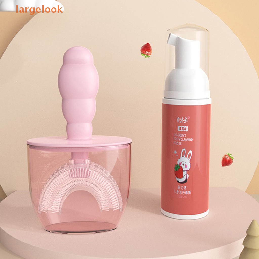 Bàn Chải Đánh Răng Xoay 360 Độ Cỡ Lớn Cho Bé° Bàn Chải Đánh Răng Hình Chữ U Dành Cho Bé Từ 2-12 Tuổi