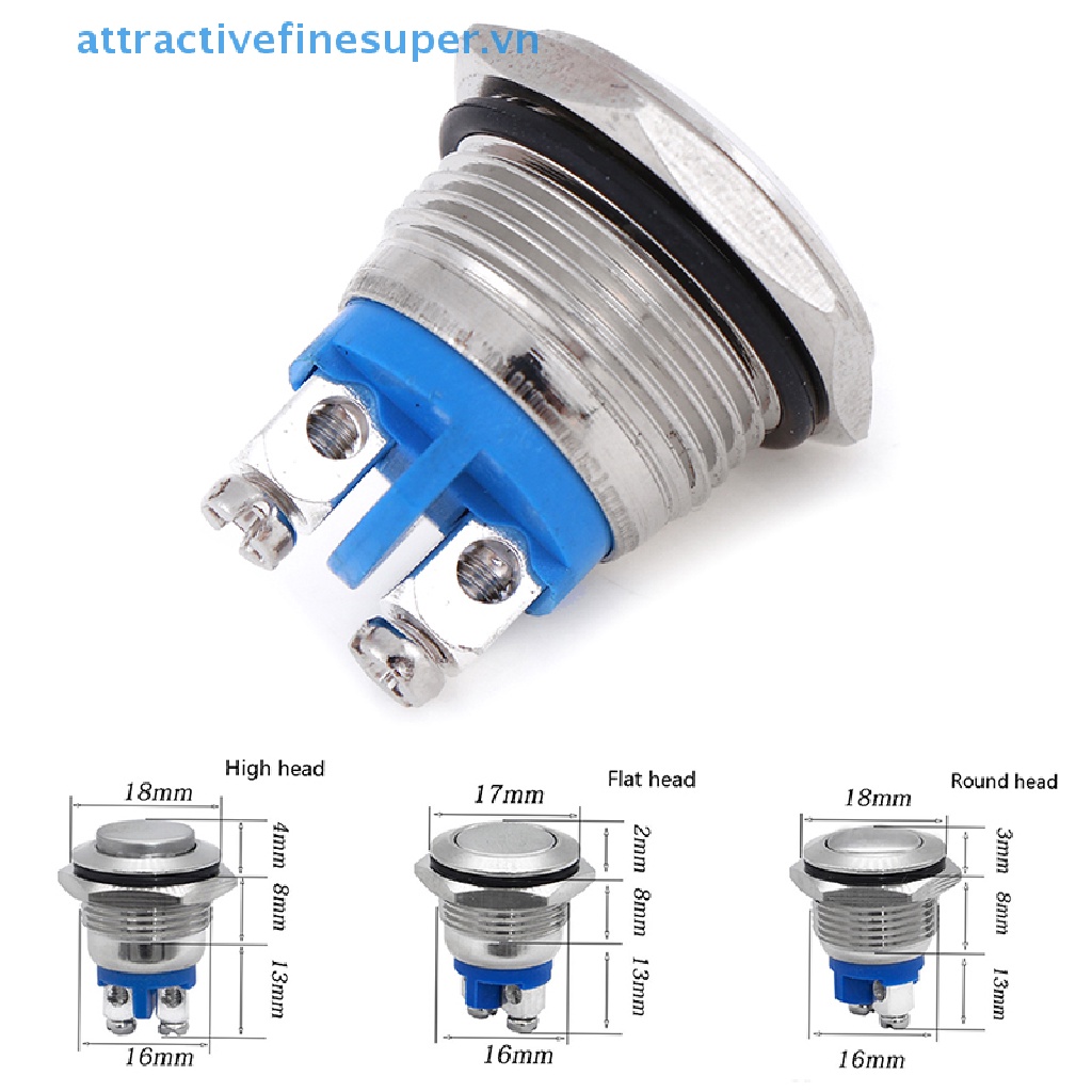Công Tắc Ấn Bằng Kim Loại AFS 16mm