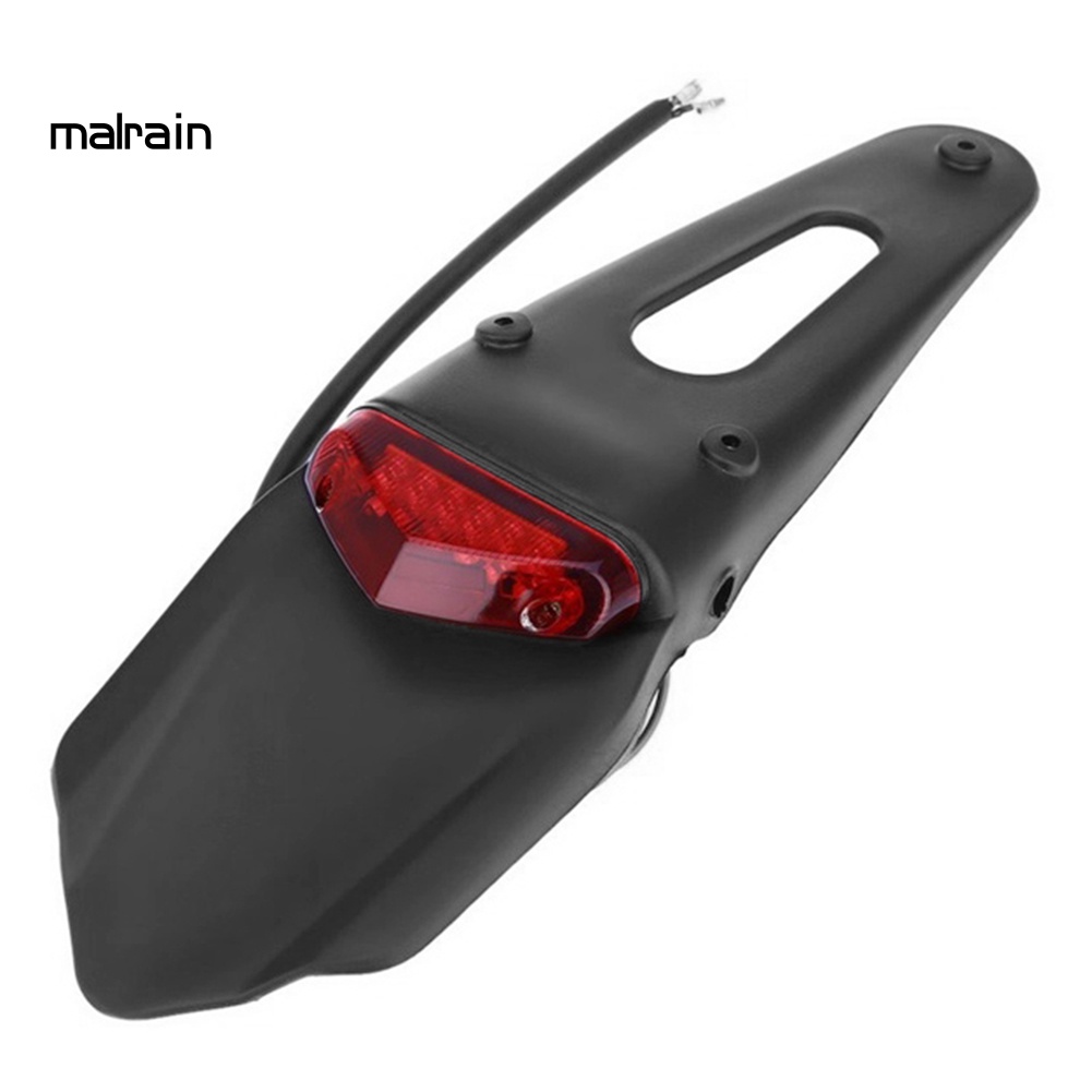 FENDER Tấm Chắn Bùn Gắn Đuôi Xe Mô Tô Có Đèn LED Tiện Dụng