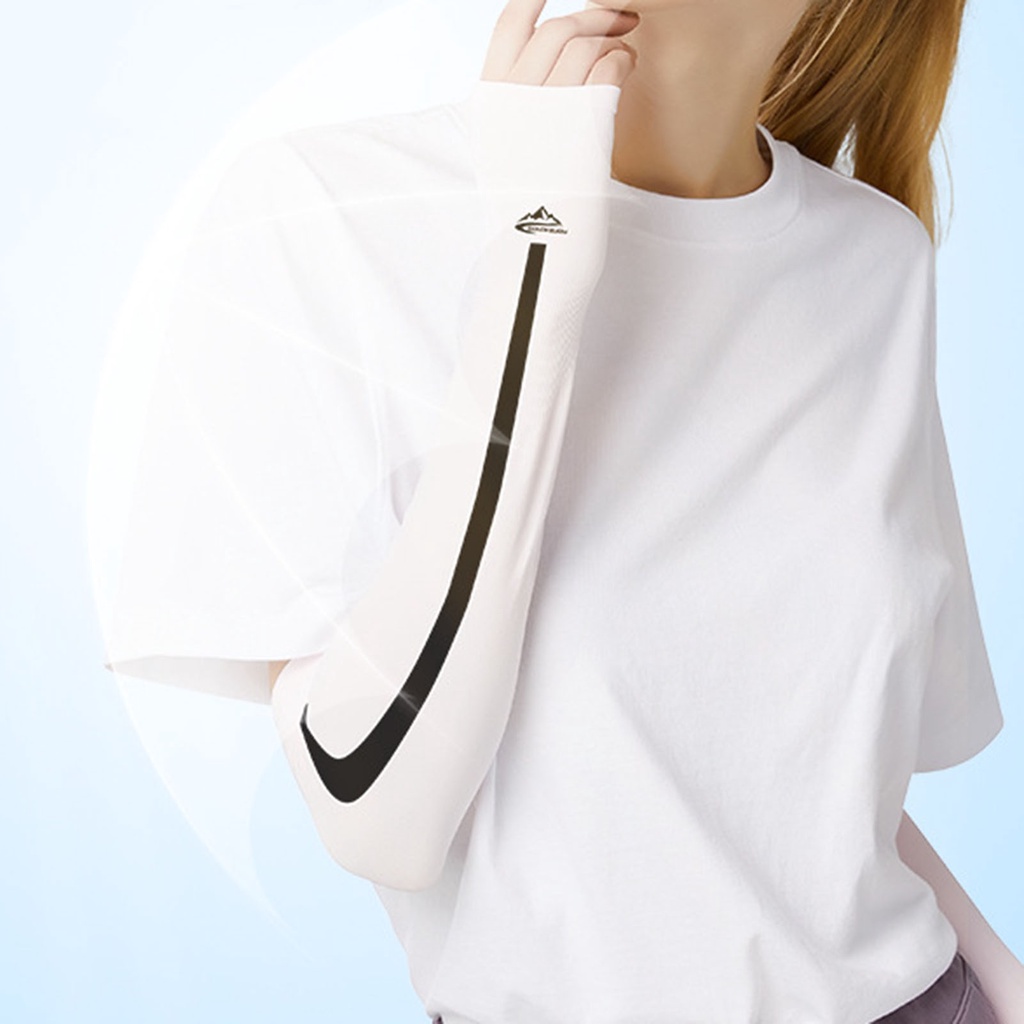 1 Cặp Ống Tay Áo Chống Tia UV Độ Co Giãn Cao Bảo Vệ Khỏi Ánh Nắng Mặt Trời