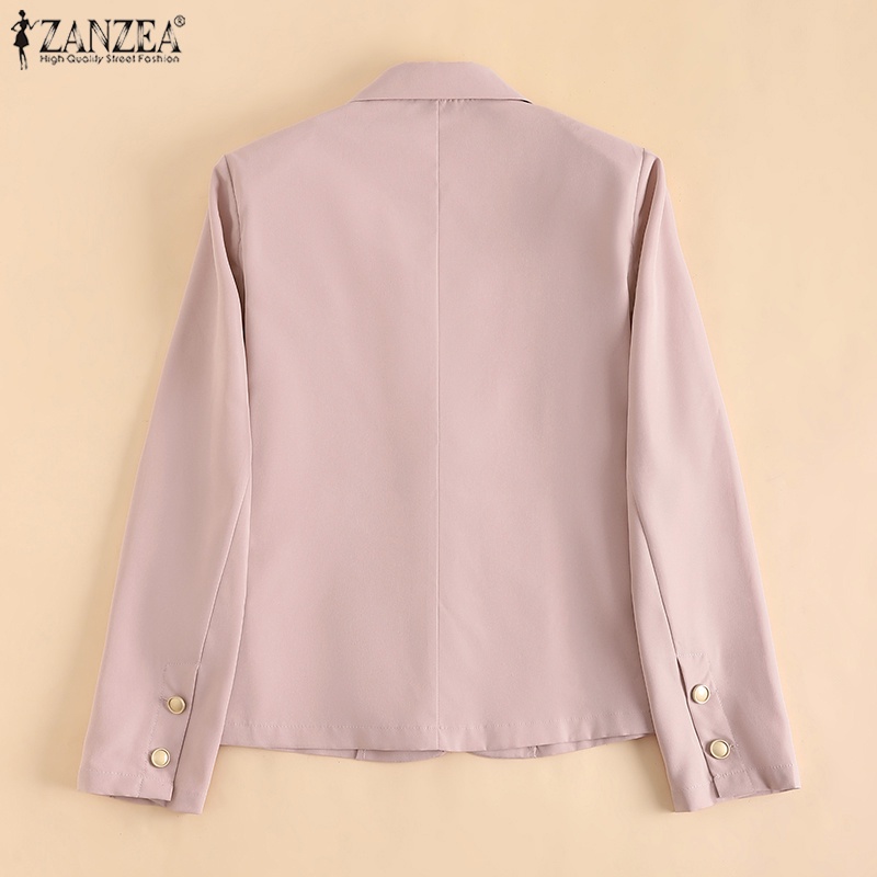 Áo khoác blazer ZANZEA dài tay cổ bẻ thời trang nữ