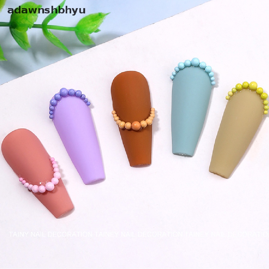 Hạt Cườm 3D Mini Nhiều Màu Sắc Dùng Trang Trí Móng Tay Nghệ Thuật DIY