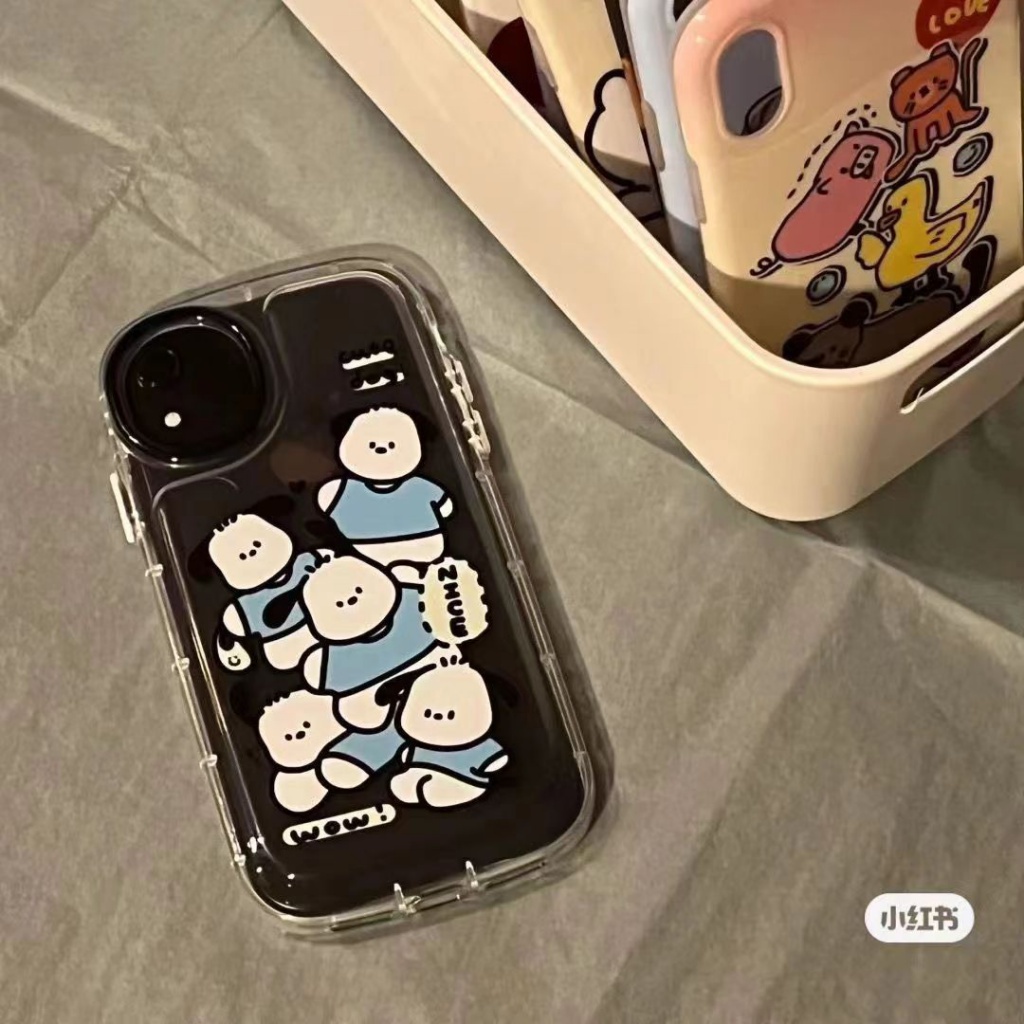 ✅Ốp Điện Thoại Mềm Màu Trong Suốt Hình Chú Chó Pacha Bảo Vệ Toàn Diện Cho iPhone 14 13promax 12 11 xr xs 7 8Plus