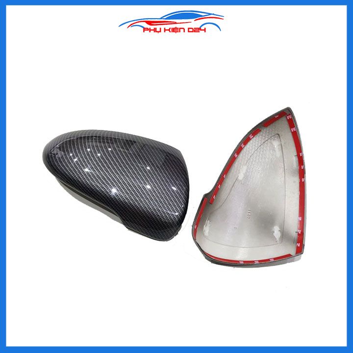 Ốp gương chiếu hậu Kia K3 2021-2022-2023-2024 vân Cacbon bảo vệ chống trầy trang trí làm đẹp xe