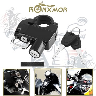 Ronxmor ổ khóa mũ bảo hiểm xe đạp / xe máy kèm 2 chìa khóa chống trộm