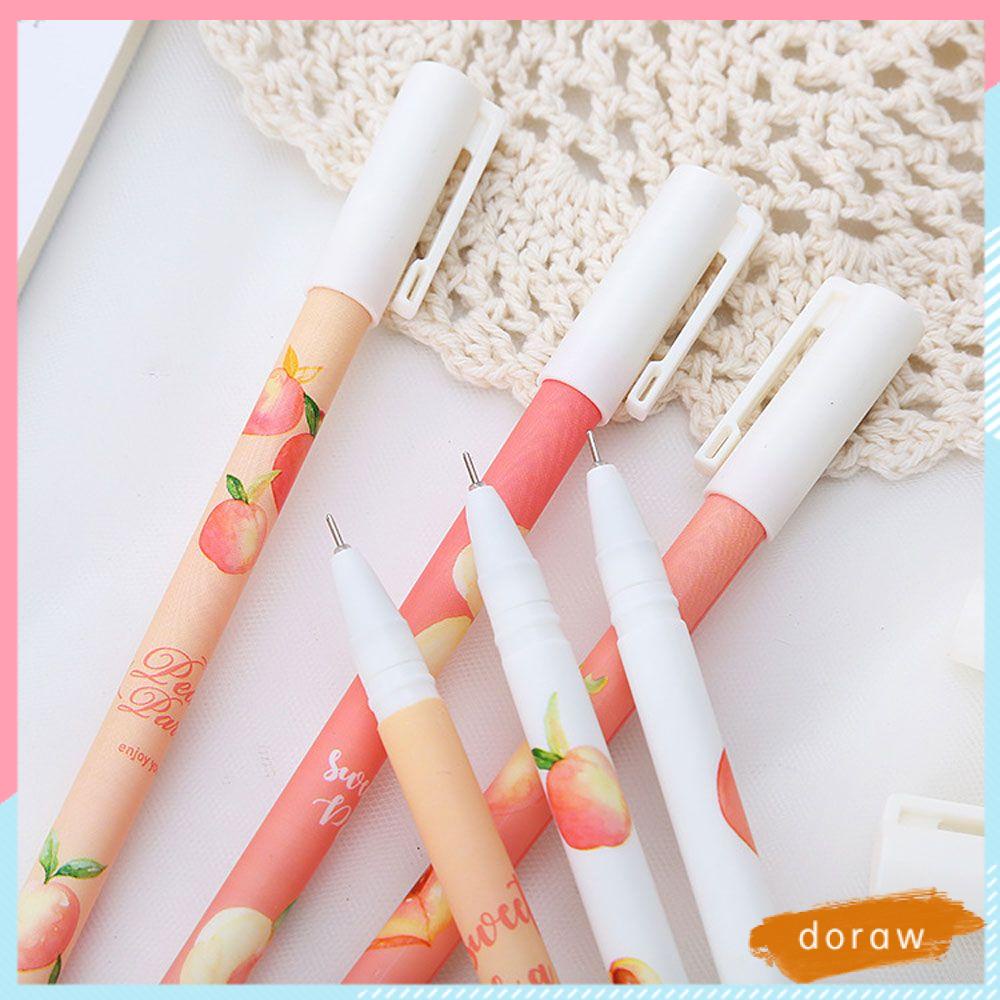 Bút Mực Gel Họa Tiết Quả Đào Dễ Thương Dùng Làm Quà Tặng