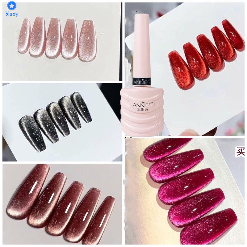 Sơn Móng Tay Kim Cương Lấp Lánh Nổi Tiếng Gel Sơn Móng Tay Cửa Hàng Keo Dán Móng Mắt Mèo Thời Trang Ennisi 10Ml 【Bluey】