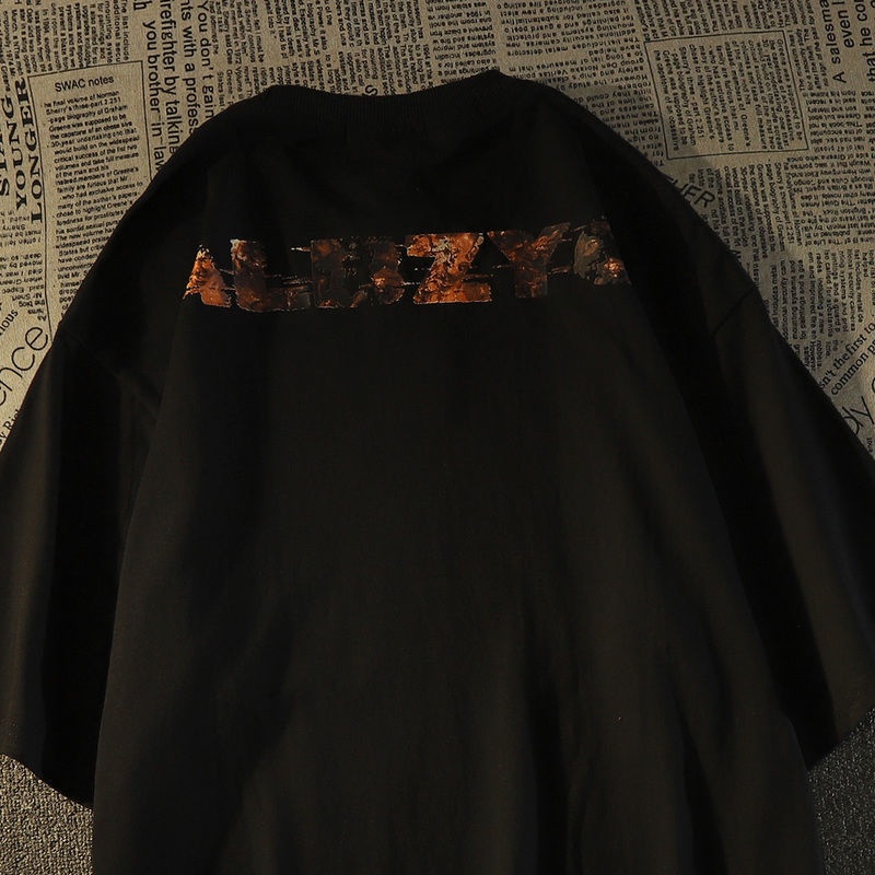 Áo Thun 100% Cotton Ngắn Tay Form Rộng Thời Trang Dành Cho Nam