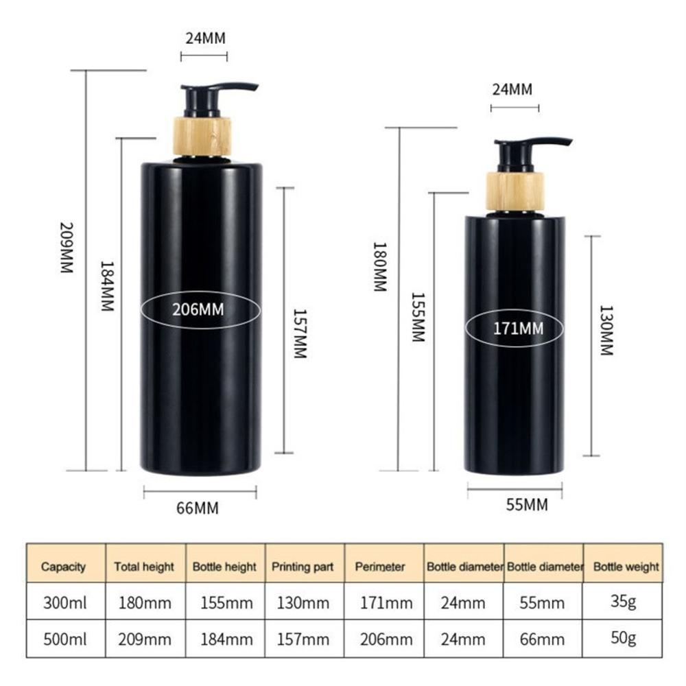 Bình Đựng Xà Phòng Rửa Tay 300 / 500ML Bằng Tre Tiện Dụng