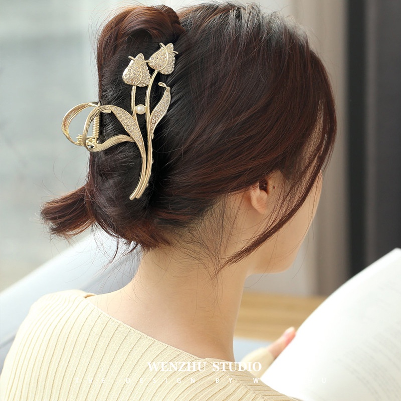 Kẹp Tóc Hình Cá Mập Bằng Kim Loại Phong Cách Hàn Quốc 2023