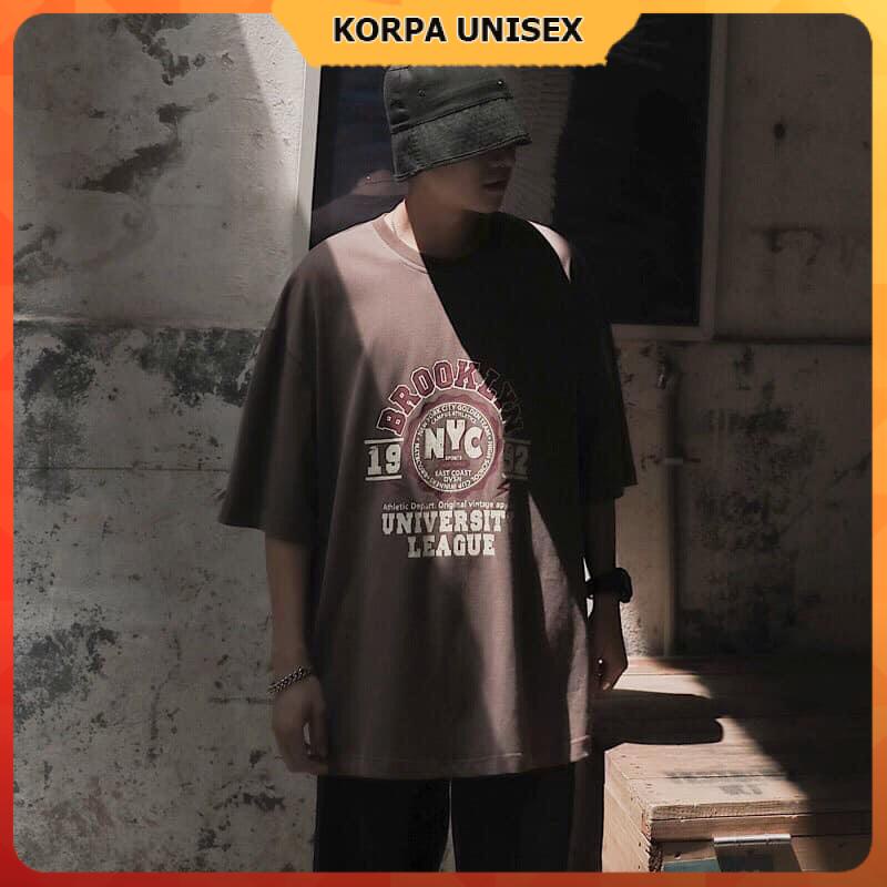 Áo thun tay lỡ form rộng hoạ tiết NYC 1992 - Unisex nam nữ đều mặc được