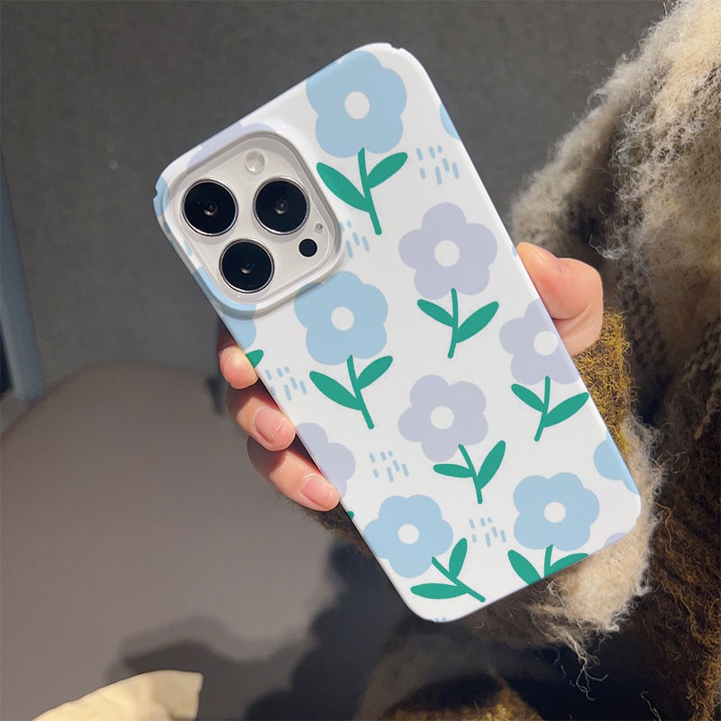 Ốp Điện Thoại Cứng In Hình Hoa Mưa Cho iphone 14promax 11 13 12 7Plus 8 X XS Max