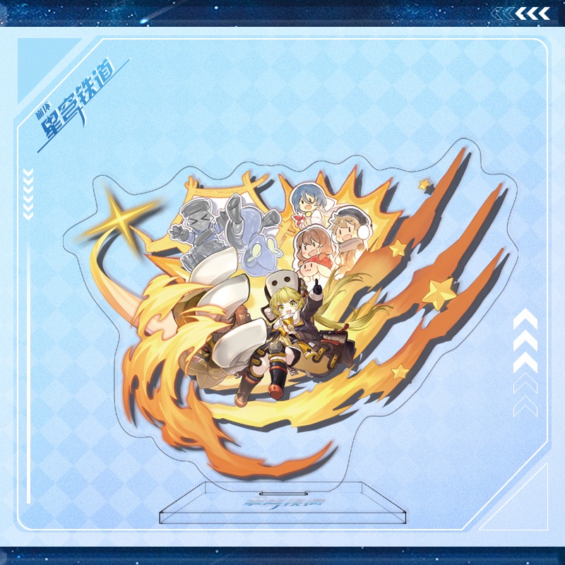 Honkai: Star Ray Đứng Imbibitor Lunae Jingyuan Yanqing Acrylic Trang Trí Bàn Làm Việc