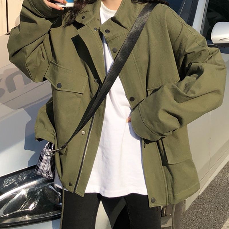 IELGY  Áo Khoác Thiết Kế Đơn Giản Thời Trang Hàn Quốc Cho Nữ