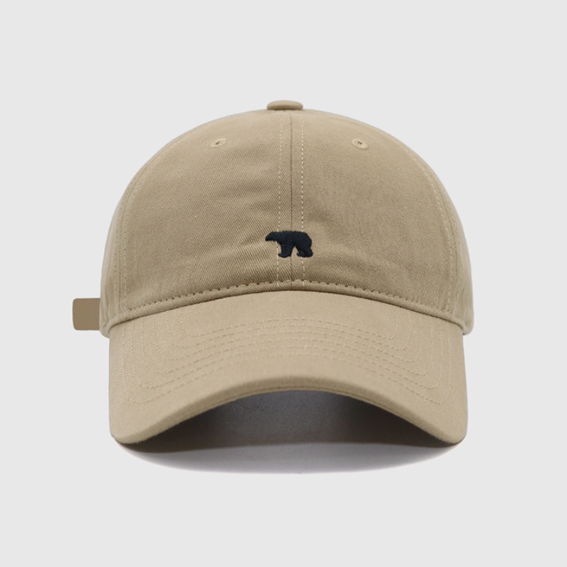 Mũ Lưỡi Trai Thêu Hình Gấu Bắc Cực Phong Cách Retro