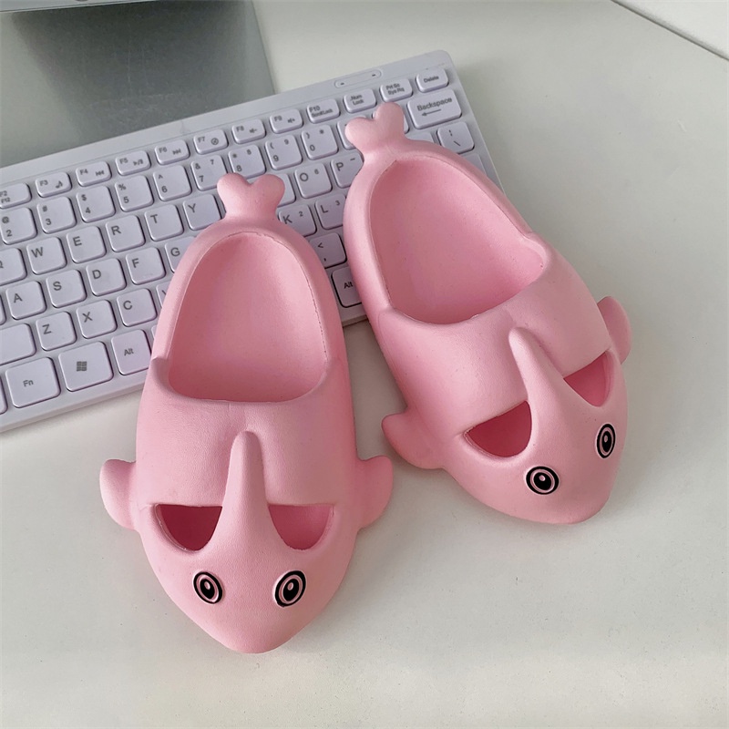 Dép Cao Su Đi Trong Nhà Tắm Đế Mềm Chống Trượt Hình Cá Heo Dễ Thương Pine350