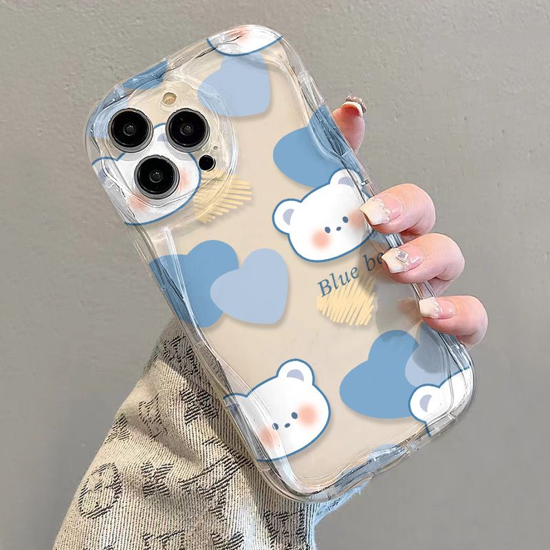 ✅Ốp Điện Thoại Mềm Trong Suốt Chống Sốc In Hình Gấu Cho iPhone14 / 13promax 12 / 11 7 / 8p xs / xr Với UC2A