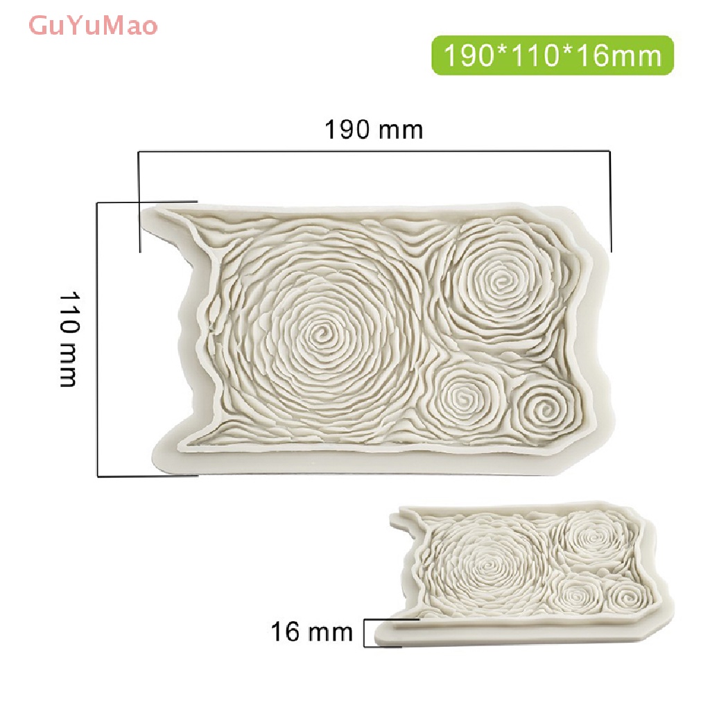 Khuôn Silicone Tạo Hình Hoa Hồng Trang Trí Bánh DIY