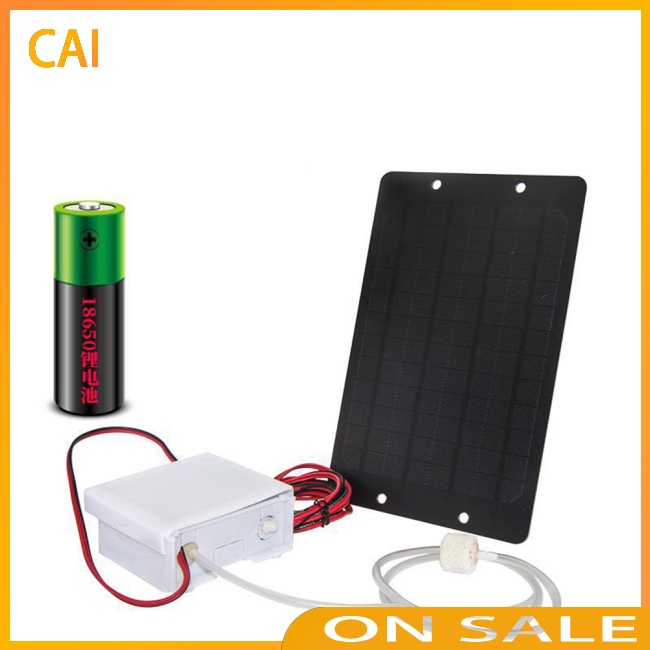 Máy Bơm Oxy Siêu Êm Sử Dụng Năng Lượng Mặt Trời Có Thể Sạc Lại Dành Cho Bể Cá