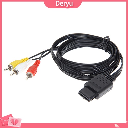 Dây Cáp Âm Thanh / Video 1.8m / 6ft AV TV Cho Nintendo N64 64 GameCube SNES