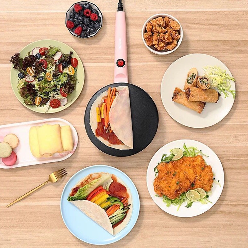 KANGJIA Máy Làm Bánh Kếp Lò Xo Tự Động Nhỏ Gọn Tiện Dụng