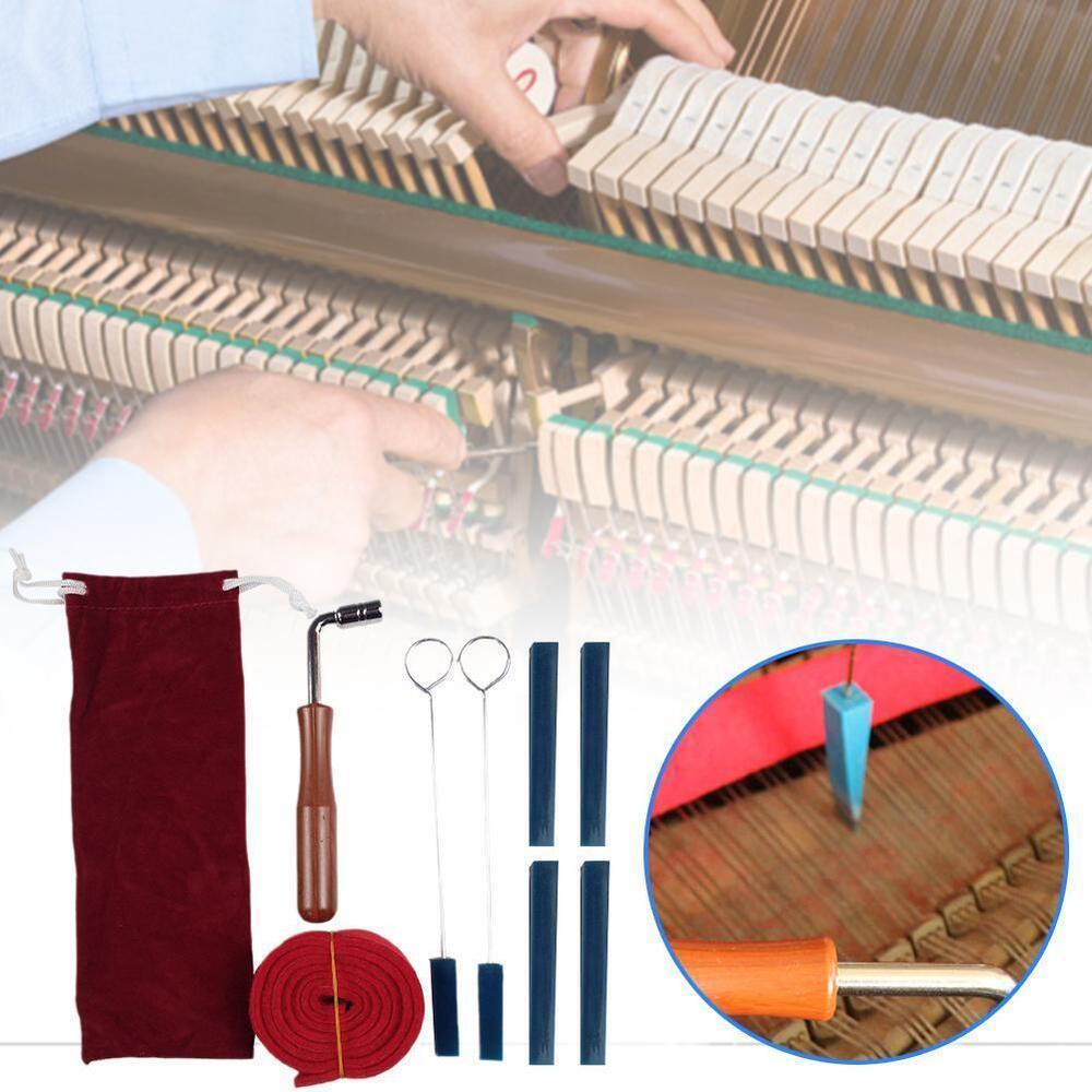 .Bộ Dụng Cụ Lên Dây Đàn Piano Chuyên Nghiệp Với Tay Cầm Bằng Gỗ